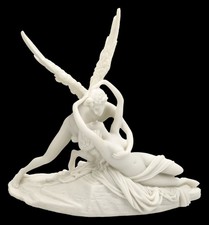 Amor und Psyche Figur nach Antonio Canova weiß - Veronese Statue Klassik Deko