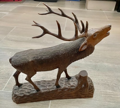 Großer röhrender hirsch holz - großer,