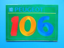Prospekt / Katalog / Broschüre - Peugeot 106 - XN, XR, XT und XSi - 09/91