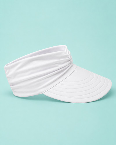 Damen sonnenblende weiß visor - sonnenblende,