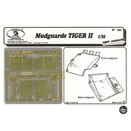Royal model mudguards - model, tiger