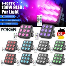 10X 9 LED PAR Licht RGBW