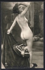 AK Rückenakt einer Dame Akt 