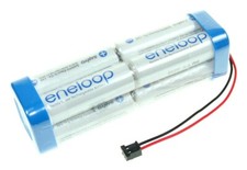 Senderakku für Graupner MX-12 Akku - mit eneloop  Akkus 9,6V / 2000mAh Akkupack
