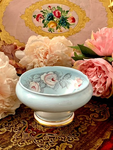 Aynsley hellblau rosa rosen - aynsley,