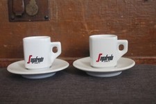 ACF 2 Segafredo Zanetti Espresso Tassen Untertassen Tassen Weiß Italy