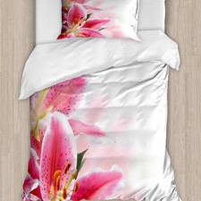 Pink und Weiß Bettwäsche Set