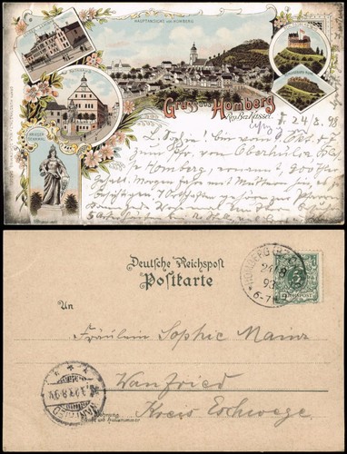 Ansichtskarte homberg - homberg, (efze)