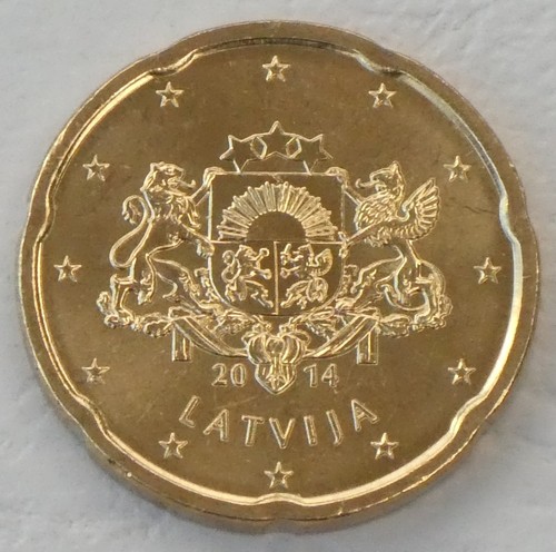 Cent kursmünze lettland - kursmünze,
