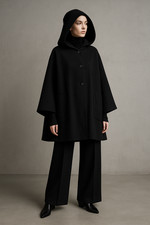 Edles Wollcape Kapuze Goldix