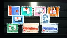 ** ROTES KREUZ Schweiz 1963-83 Design Courvoisier MNH  (Briefmarken D131)