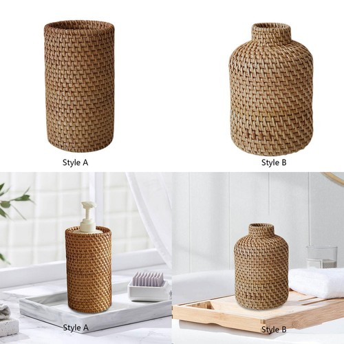 Rattan-Blumenvase