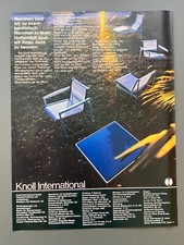 Knoll International Möbel Stuhl Chair Design 1969 Vintage Ad Werbung Reklame