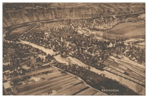D493 besigheim ak luftbild - besigheim,