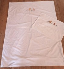 Süßes Baby Bettwäsche Set Vintage Retro Babybett