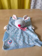 HABA Maus Mäuschen blau rosa Beißecke Schmusetuch Schnuffeltuch Kuscheltuch