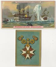 73/492 SAMMELBILD TORPEDO  SCHULSCHIFF BLÜCHER + SAMMELBILD ORDEN PREUSSEN