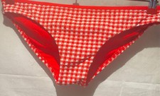 Seafolly Vichy Checkin Hipater Chilli Gr. 38 / UK 12  Neu mit Etikett