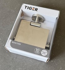 Tiger Toilettenpapierhalter mit Deckel Edelstahl gebürstet, NEU und OVP