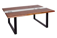 Couchtisch baumkante mit - couchtisch,