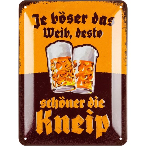 Blechschilder retro bier bar - bier,
