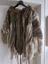Pelz Poncho Pelz Cape Kaninn