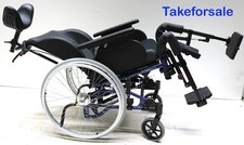 Pflegerollstuhl Alu Rehab Netti 4U CE Rollstuhl Sitzbreite 45cm TFS146