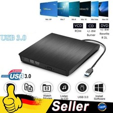 Externe DVD Laufwerk USB 3.0 Brenner Slim CD DVD-RW Brenner Reader für PC Laptop