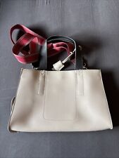 Damenhandtasche  Carpisa Grau mit Schwarz & Rot  - NEU - unbenutzt