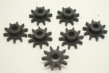 7x  55mm 10 Zahn Zahnrad Stirnrad plastik Kunstoff 11