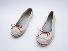 LACOSTE Damen Ballerina Slipper Halbschuh Loafer weiß Gr 38 EU Art 23701-100