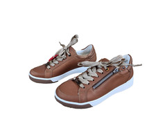 Ara High Soft Schuhe Damen UK Größe 4 (EU 37) Braun Schnürschuhe Sneaker