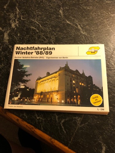Nachtfahrplan bvg berlin - nachtfahrplan, 88/89