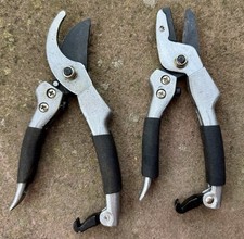 2 Gartenscheren Astschere Rosenschere Rebschere Ambossschere Amboss-Schere