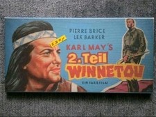 Karl May Kino-Transparent Winnetou 2. Teil Pierre Brice Lex Barker
