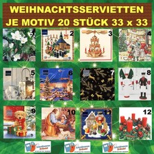 WEIHNACHTSSERVIETTEN -