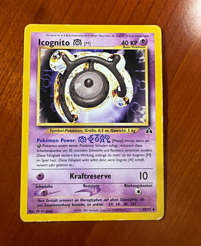 Nintendo pokémon tcg icognito - nintendo,