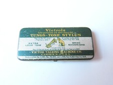 Grammophon NADELDOSE VICTROLA TUNGS-TONE STYLUS gramophone needle tin 