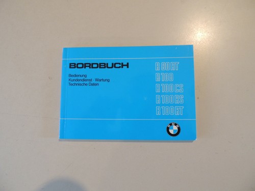 Hand bord buch bmw r80 - bmw, rt