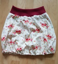 HANDMADE ROCK BALLONROCK MÄDCHEN BLUMEN BUNT BÜNDCHEN JERSEY ETWA 116 122