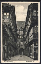 Ansichtskarte Braunschweig, Buchdruckerei Eduard Rink, Hof Poststr. Nr. 6 1930 