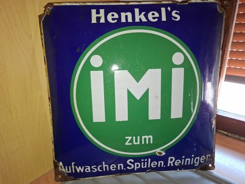 Altes oroginal imi werbeschild - imi,