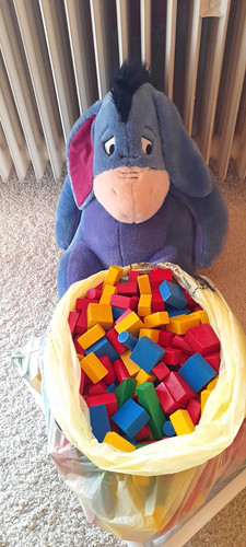 Bunte holzbauklötze - bunte,