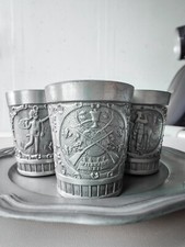 Zinnbecher „Waidmanns Heil“  SchnapsBecher + Trinkbecher Jagdmotiv 