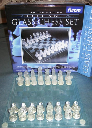 Glas schachspiel schach - glas,