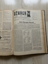 Zeitschrift Schach 1956 + 1957 gebunden Schachverband DDR