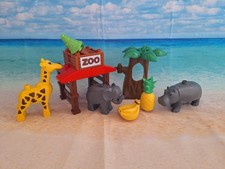 Lego Duplo Zoo Tierpark Nilpferd Giraffe Elefant