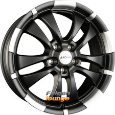 4 Alufelgen RONAL R59 Jetblack-Matt-Hornkopiert 7x16 ET40 5x114,3 16 Zoll