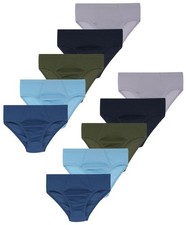 10 Jungen Slips 100% Baumwolle Unterhosen Unterwäsche Slip Shorts Basics