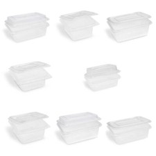 Rechteckbecher Feinkostbecher klar mit angehängtem Deckel 250-2000 ml rPET